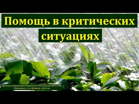 Видео: "Помощь в критических ситуациях". П. П. Бяков. МСЦ ЕХБ