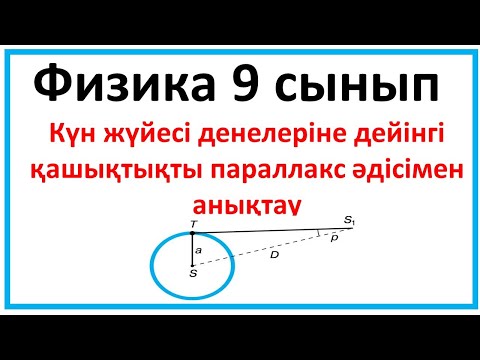 Видео: Күн жүйесі денелеріне дейінгі қашықтықты параллакс әдісімен анықтау