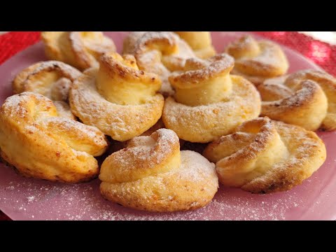 Видео: Легкий Рецепт ТВОРОЖНОГО печенья! Печенье из ТВОРОГА "Розочки"-вкусное и нежное!