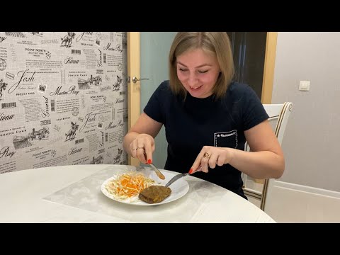 Видео: Говяжья печень со сметаной и луком/Вкусный Хрустящий Салат из Капусты с Уксусом