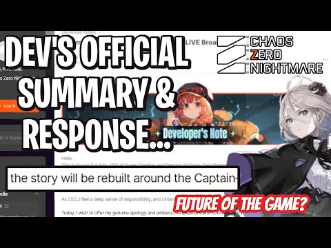 Видео: Официальное резюме прямой трансляции на английском языке от разработчиков... [Кошмар Хаоса Нуля]