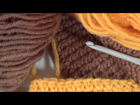 Видео: УЗОР КРЮЧКОМ из самых знакомых СТОЛБИКОВ, провязанных необычно/Один приём - два УЗОРА