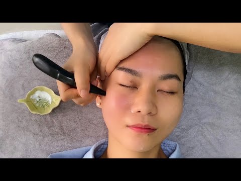Видео: [ASMR] Спа для лица и массаж головы