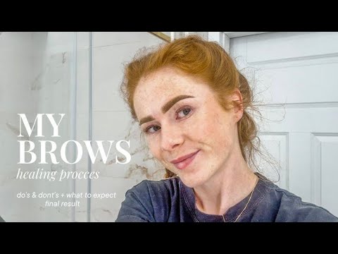 Видео: Процесс заживления пудровых бровей | Чего ожидать