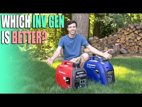 Видео: Лучший инверторный генератор для автодома? — Honda EU2200i против Westinghouse iGen2500