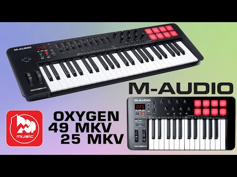 Видео: Миди-клавиатура M-Audio Oxygen MKV (25, 49 или 61 полноразмерная клавиша)