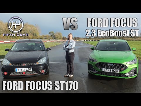Видео: Ford Focus ST170 против Ford Focus 2.3 EcoBoost ST — сравнение старого и нового | Пятая передача