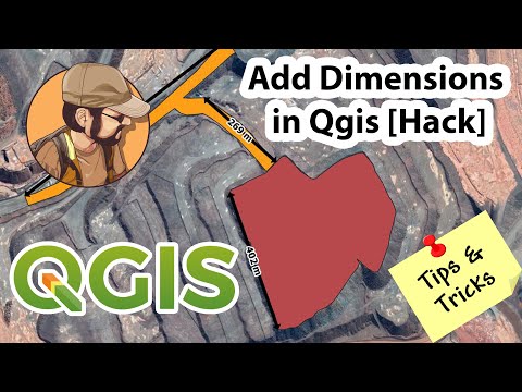 Видео: Как добавить аннотации размеров в Qgis [без плагинов]