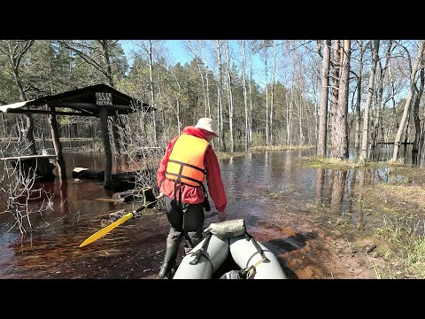 Видео: Река Пра. Сплав по высокой воде в конце апреля.