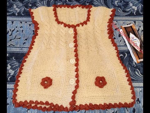 Видео: Вяжем детям. Жилетка спицами "ОЧАРОВАНИЕ" . Вязальный процесс- готовая работа.