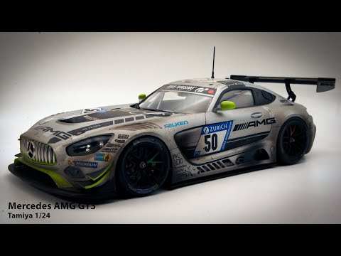 Видео: Сборка и гоночная обработка Mercedes AMG GT3 | Tamiya 1/24