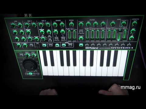 Видео: Roland AIRA System 1 - PLUG OUT синтезатор