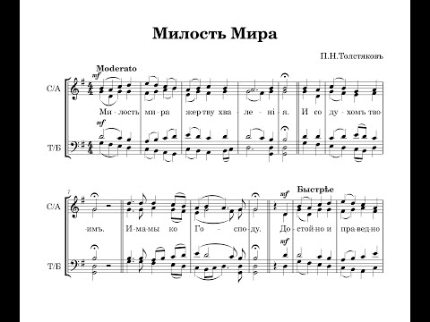 Видео: Милость Мира - П.Н.Толстяков