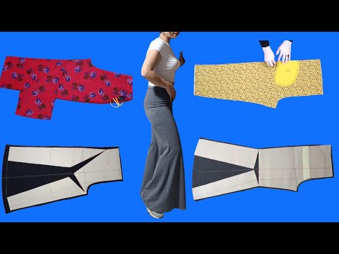 Видео: ✅4 совета по крою и шитью брюк, которые стоит попробовать/Легко кроить и шить