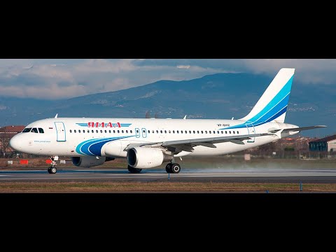 Видео: Красивый взлет. Полёт Салехард - Тюмень (Рощино). Airbus A320 АК "Ямал"