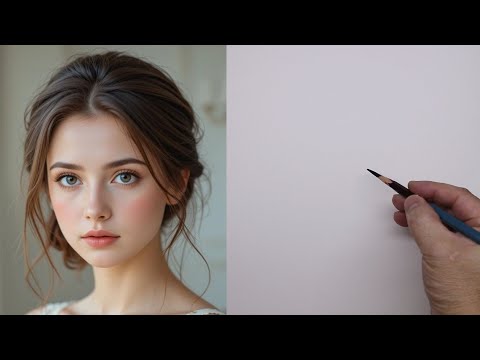 Видео: как рисовать портреты по фотографиям (ASMR) | Учебник по рисованию портретов