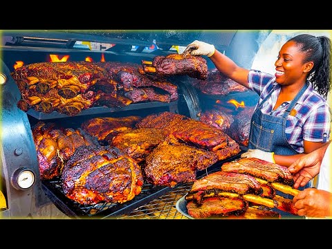 Видео: Она продает 4000 фунтов барбекю каждый месяц — ее техника вас шокирует!