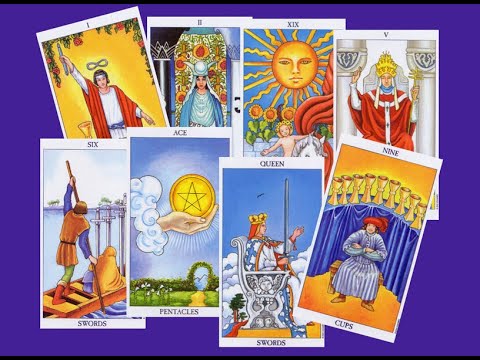 Видео: Фрагмент видеокурса по Таро Уэйта  5 ,6, 7 мечей.  Программа курса в описании видео