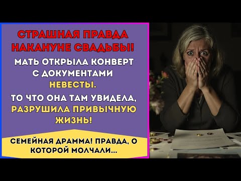 Видео: НАКАНУНЕ СВАДЬБЫ СЫНА МАТЬ УЗНАЛА СТРАШНУЮ ПРАВДУ ИЗ ДОКУМЕНТОВ НЕВЕСТЫ...