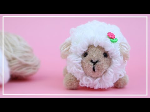 Видео: Как сделать Милую Овечку из Пряжи / Поделки из ниток / Cute Yarn Sheep Making/ Woolen Crafts / DIY
