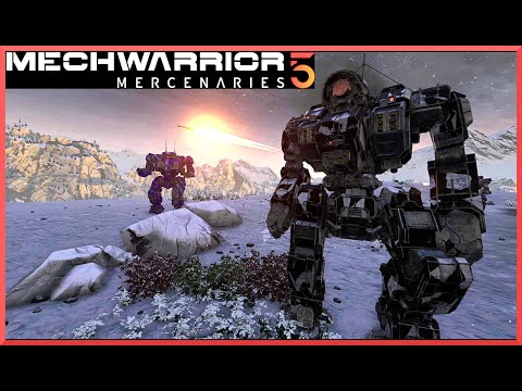 Видео: Mechwarrior 5 Mercenaries. Кампании из DLC. Попал под РЭБ в бою.
