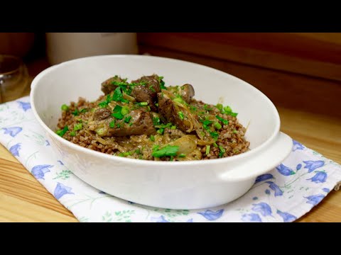 Видео: ВКУСНЕЙШИЙ ОБЕД - ПЕЧЕНЬ ИНДЕЙКИ С ГРЕЧКОЙ В СЛИВОЧНОМ СОУСЕ