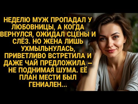 Видео: Муж пропал на неделю, а жена встретила его с улыбкой — план мести был уже в деле...