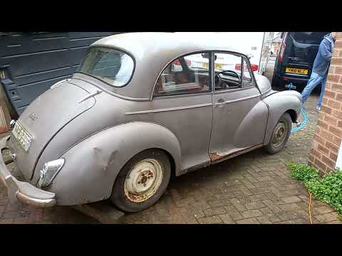 Видео: Моррис Минор найден во дворе (его собирались отреставрировать). Эта старая история