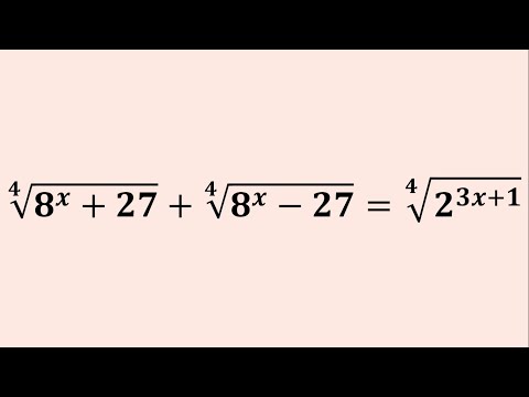 Видео: Сможете ли вы решить это удивительное показательное уравнение? | Алгебра