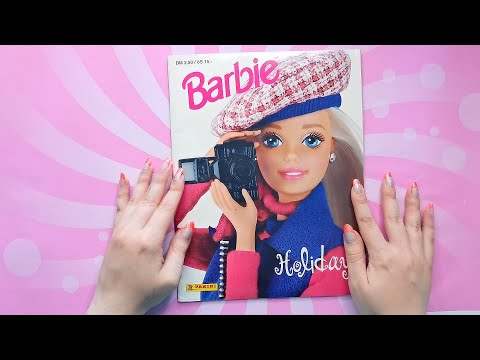 Видео: Заполняю журнал с наклейками "Барби на отдыхе"📖Альбом из 90-х Barbie Holiday🎀Болталка, немного АСМР