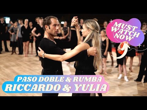 Видео: Риккардо Кокки и Юлия Загоруйченко | Пасодобль Шассе Кейп и прогулки по румбе