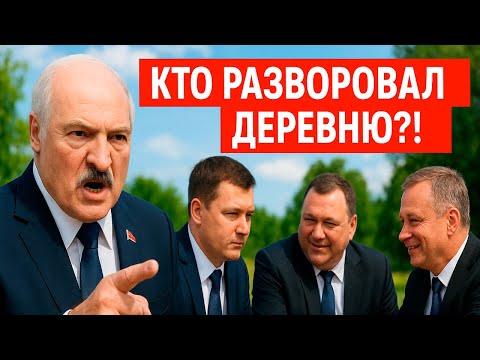 Видео: «Кто разворовал деревню» — Лукашенко застал местных начальников за дележкой