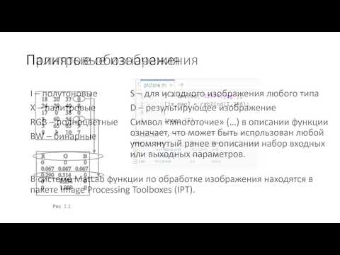 Видео: Работа с файлами изображений и их типы в MatLab