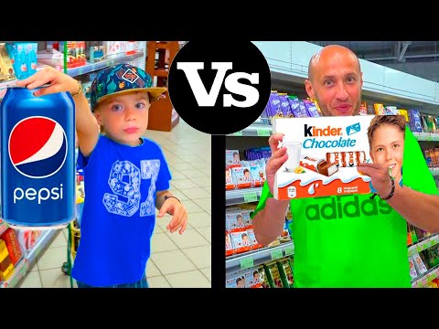 Видео: ФЁДОР vs ПАПА. СИНИЕ vs БЕЛЫЕ ПОКУПКИ.