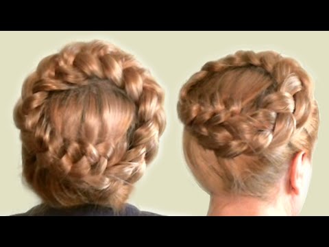 Видео: Прическа с Плетением| Объемная Коса Вокруг Головы на Длинные Волосы| Видео| Hairstyle with braided.