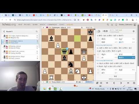 Видео: Чемпіонат Європи з шахів серед юнаків та дівчат. Огляд 5 туру 