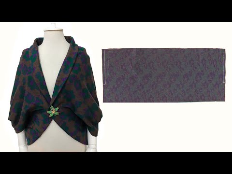 Видео: ⭐️Просто сшейте за 5 минут, не разрезая! ОДНА ЧАСТЬ ОЧЕНЬ ЛЕГКАЯ НАкидка