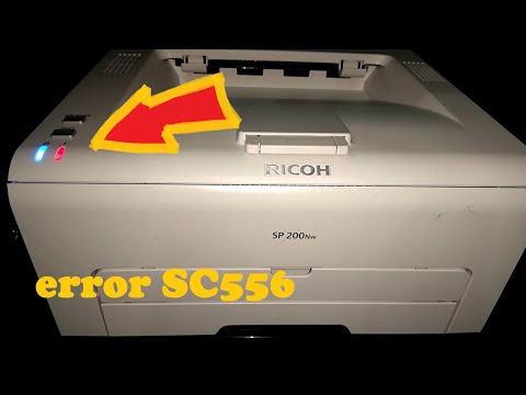 Видео: Ricoh SP 200Nw Горит красным. Сброс ошибки SC556 (c0)