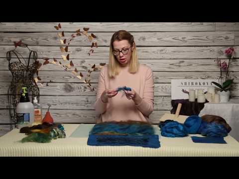 Видео: SHIROKOVA. Создание эффектного декора  - "Войлочная чешуя".