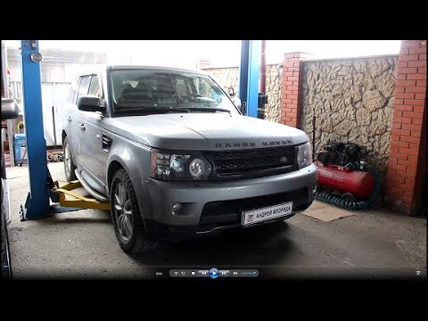 Видео: Замена радиатора охлаждения двигателя на Range Rover Sport 5,0 Лэнд Ровер Спорт 2012 г 1часть