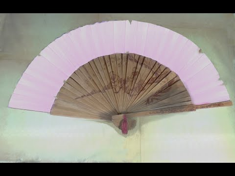 Видео: Реставрация Японского веера часть 2 шпилька и петелька. В этом видео неудачная попытка чеканки.