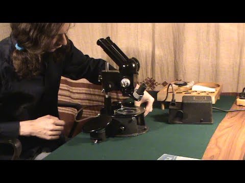 Видео: Обзор раритетного микроскопа МБС-1 1954!