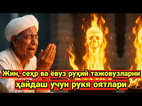 Видео: ҲЕЧ НАРСА ЯШИРИНА ОЛМАЙДИ! БУ РУҚИЯ ЖИНЛАРНИ АЗОБЛАЙДИ, СЕҲРНИ ЙЎҚОТАДИ ВА ГУНАНИ СИНДИРАДИ