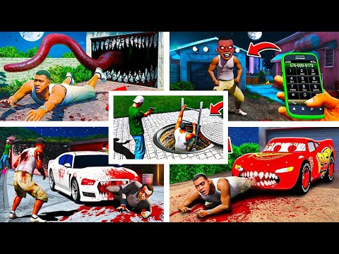 Видео: 5 СТРАШНЫХ ВИДЕО ПРО ФРАНКЛИНА в ГТА 5