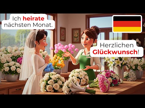 Видео: 🇩🇪 Немецкий для цветочного магазина: 15 A1-A2 диалогов | Новички | Учите немецкий
