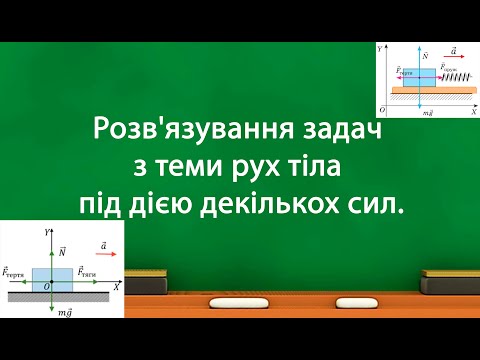 Видео: Розв'язування задач з теми рух тіла під дією декількох сил. (9 клас)