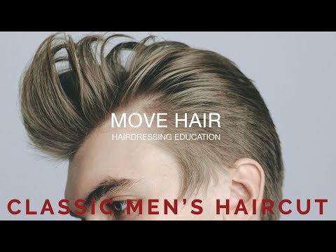 Видео: Мужская удлиненная стрижка . Classic men's haircut