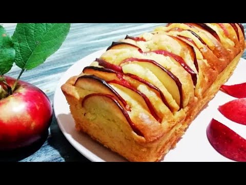 Видео: Нежный Пирог с Творожным Вкусом и Яблочными Ломтиками 