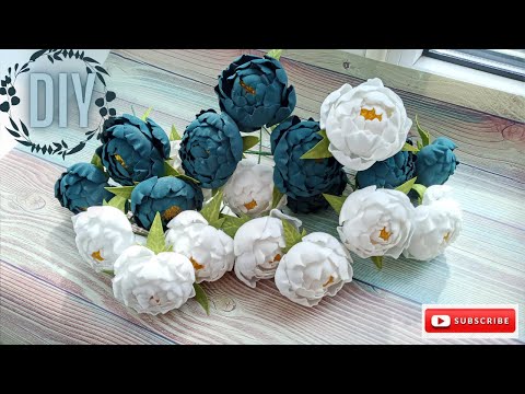 Видео: Піон для декору. Дуже просто. Без молда та шаблонів.Peony for decoration.. Without mold and template