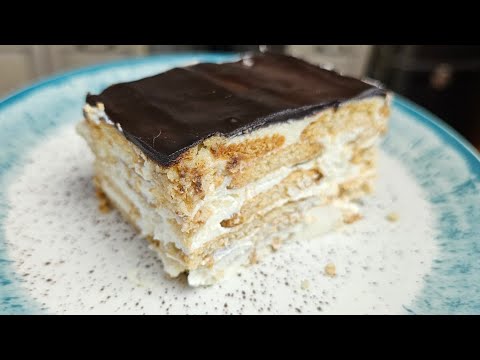 Видео: Вкусный торт "Каприз" без выпечки за 20 минут.